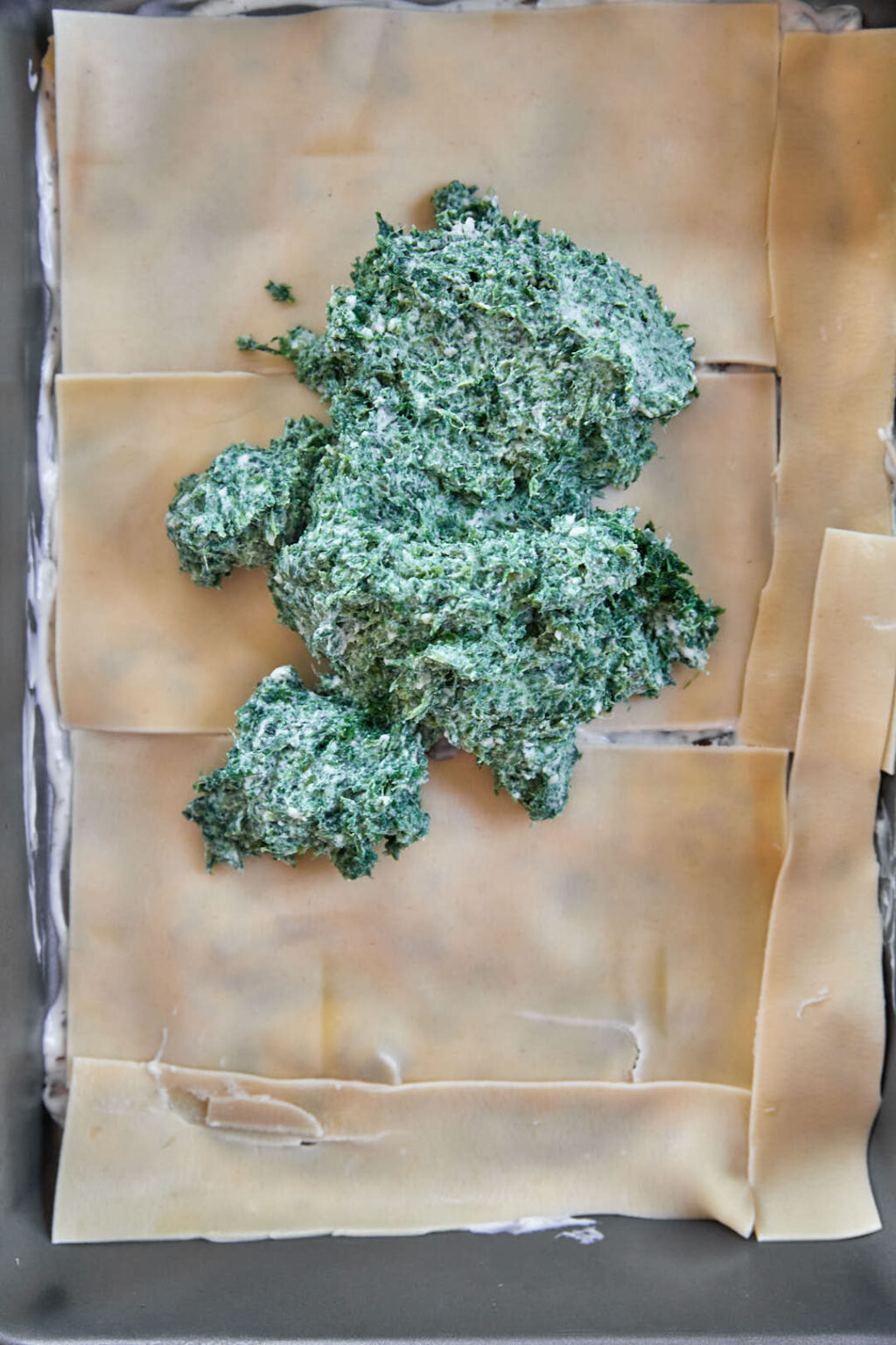 Ajouter farce épinards